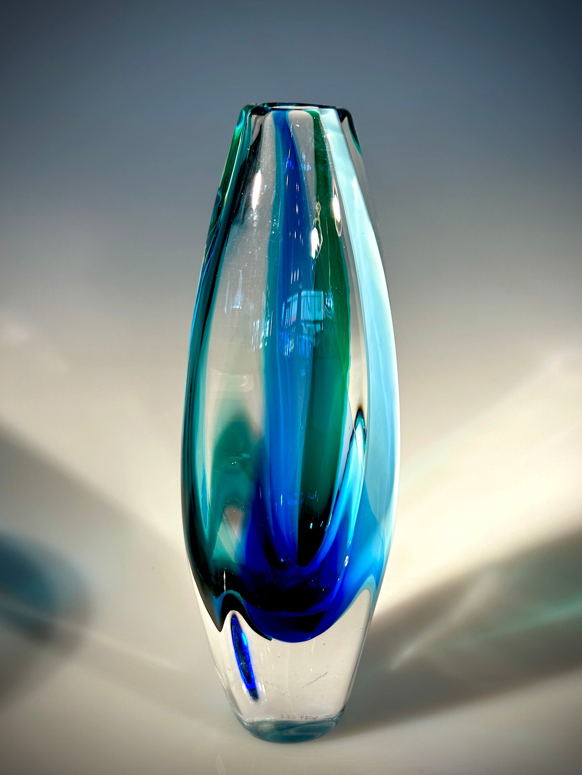Blue/Green Jewel Vase