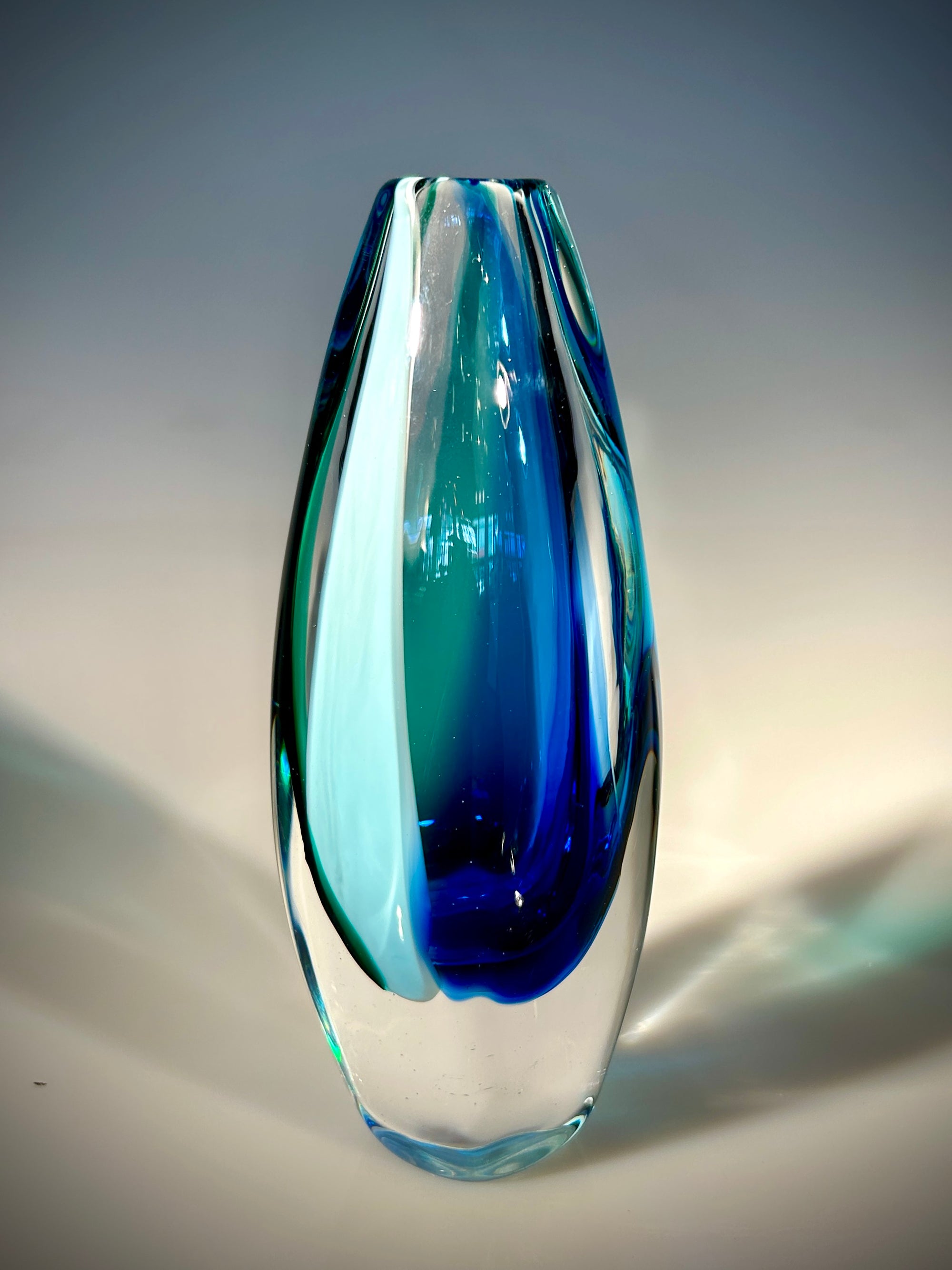Blue/Green Jewel Vase