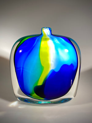 Blue/Lime Remedy Vase