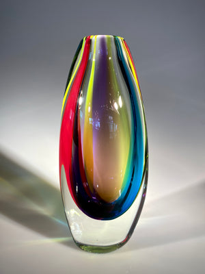 Rainbow Drop Vase
