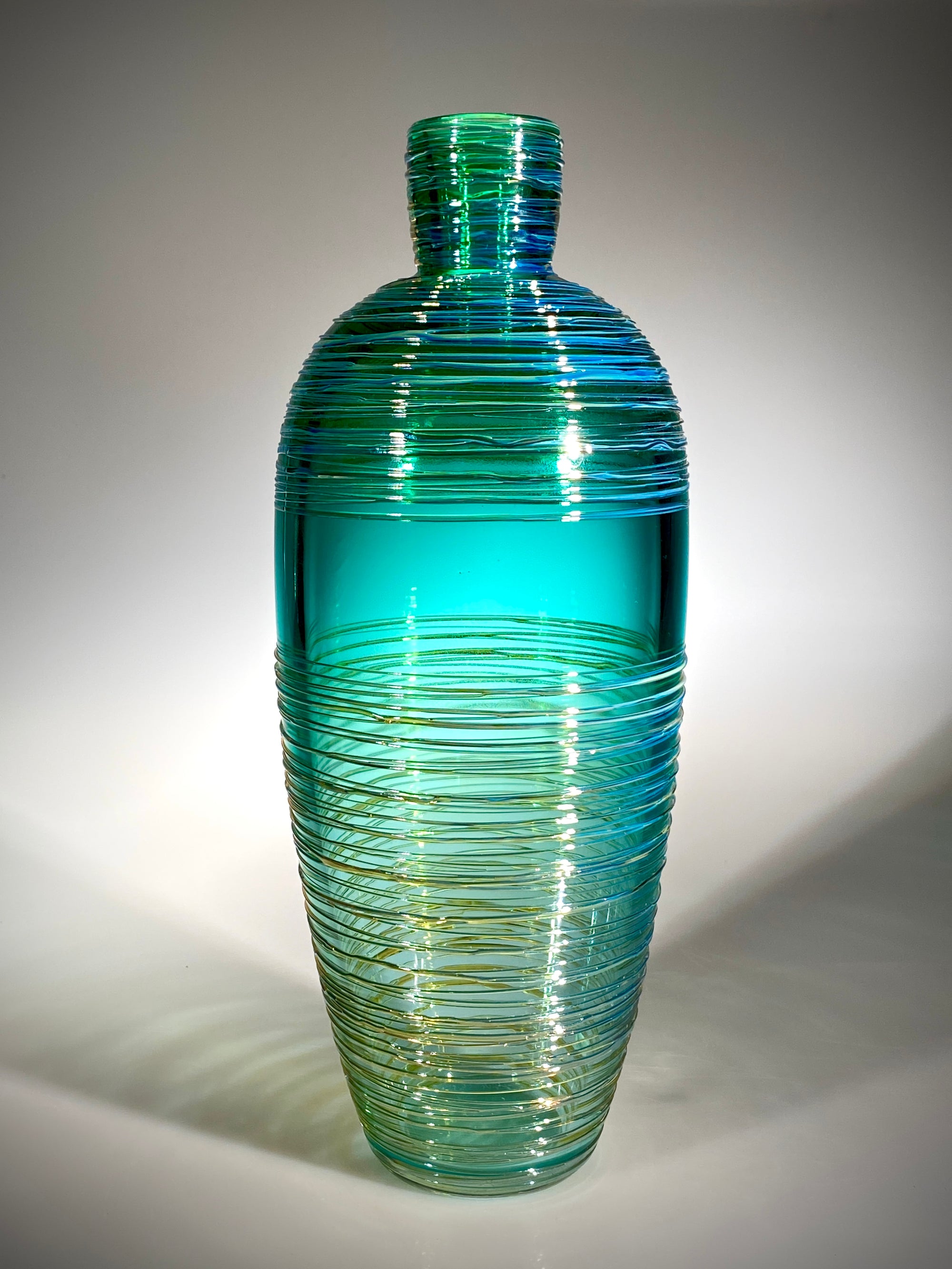 Tourmaline Threaded Bottle Vase