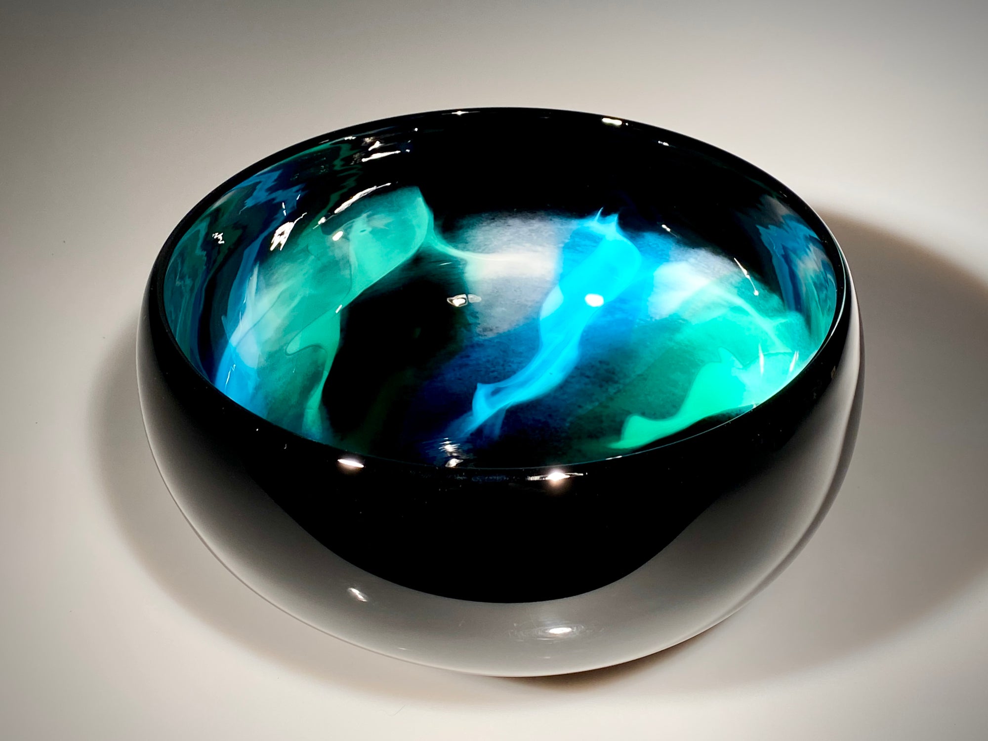 Black and Turquoise Bowl