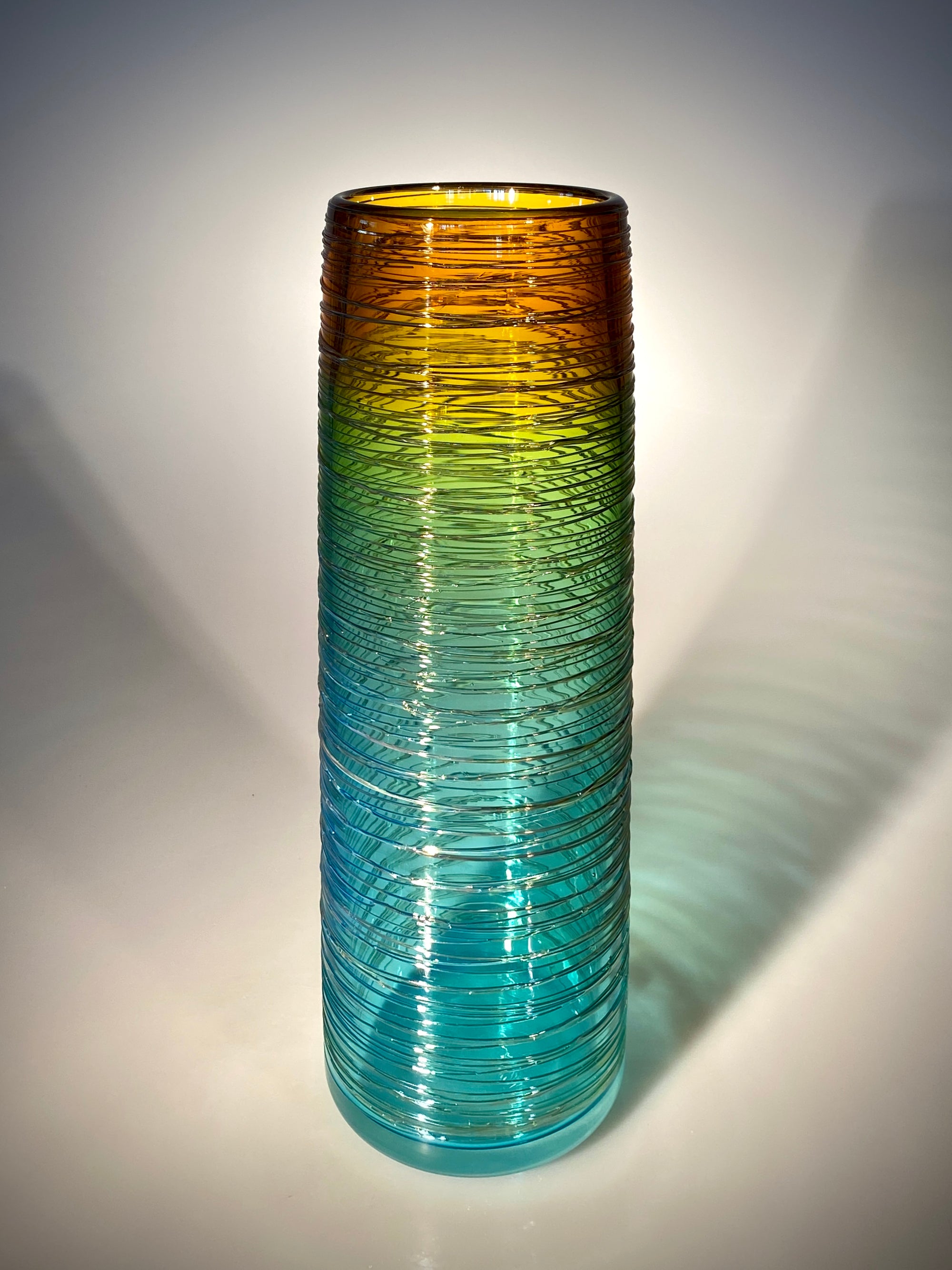 Sunset Threaded Vase