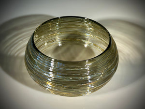 Grey/Gold Threaded Bowl