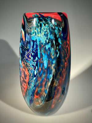 Red/Blue Tall Calabash
