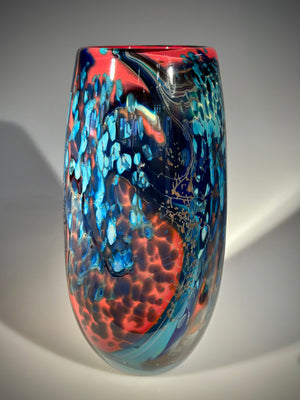 Red/Blue Tall Calabash