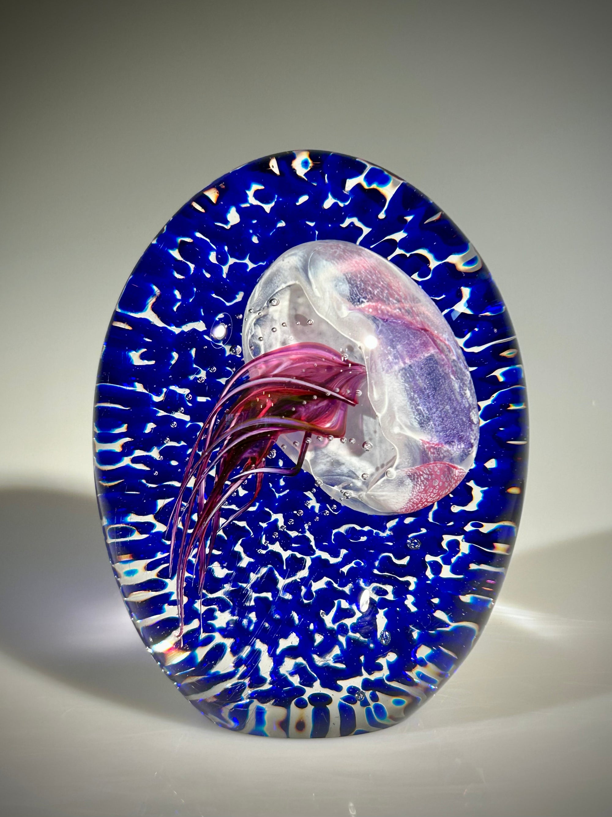Ruby/Amethyst Sideways Cobalt Ripple Jellyfish