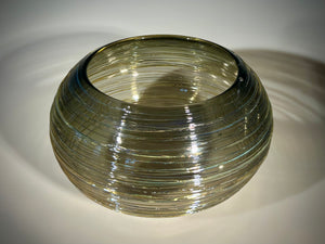Grey and Gold Threaded Bowl