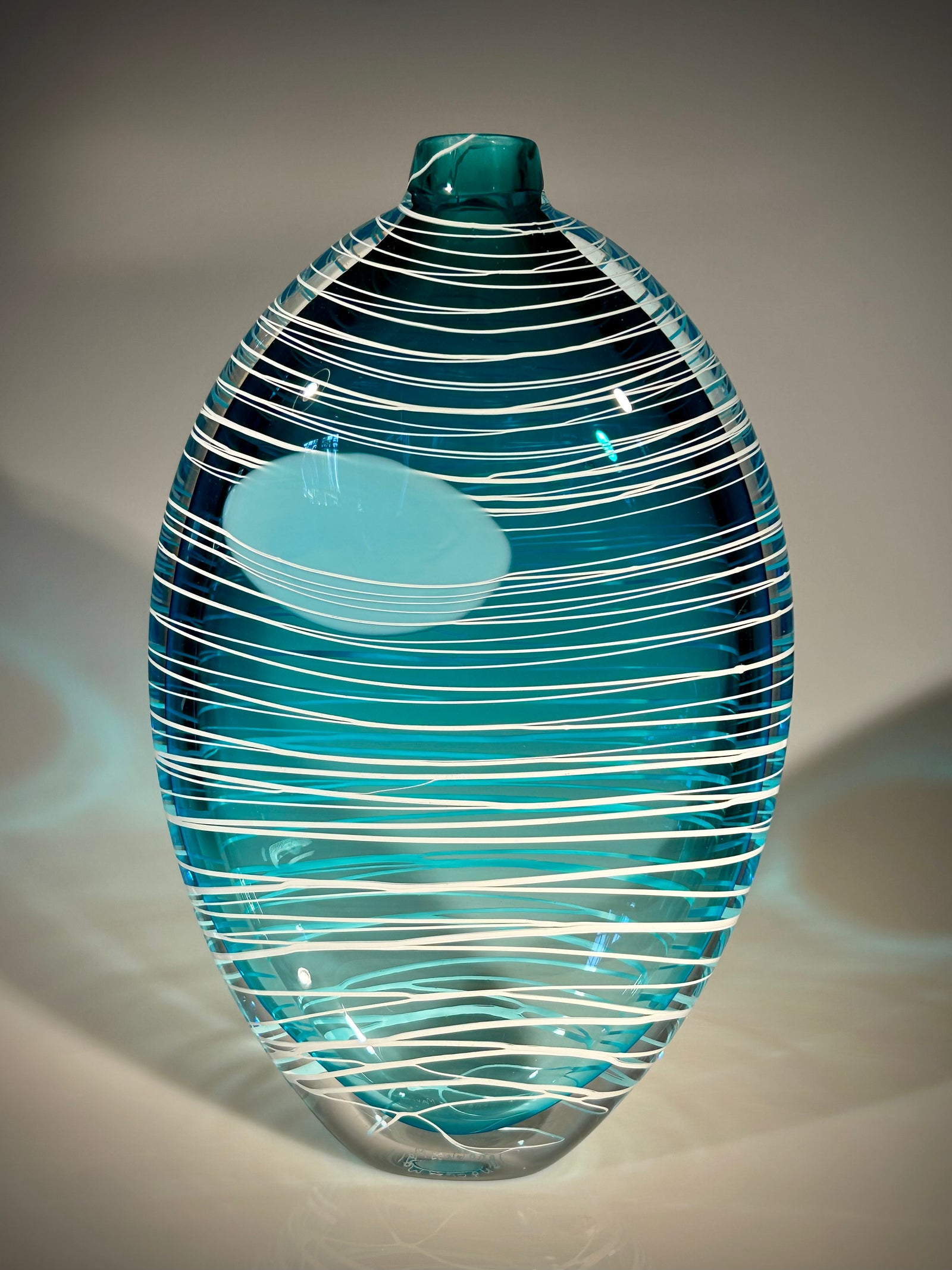 Copper Blue Moon Vase