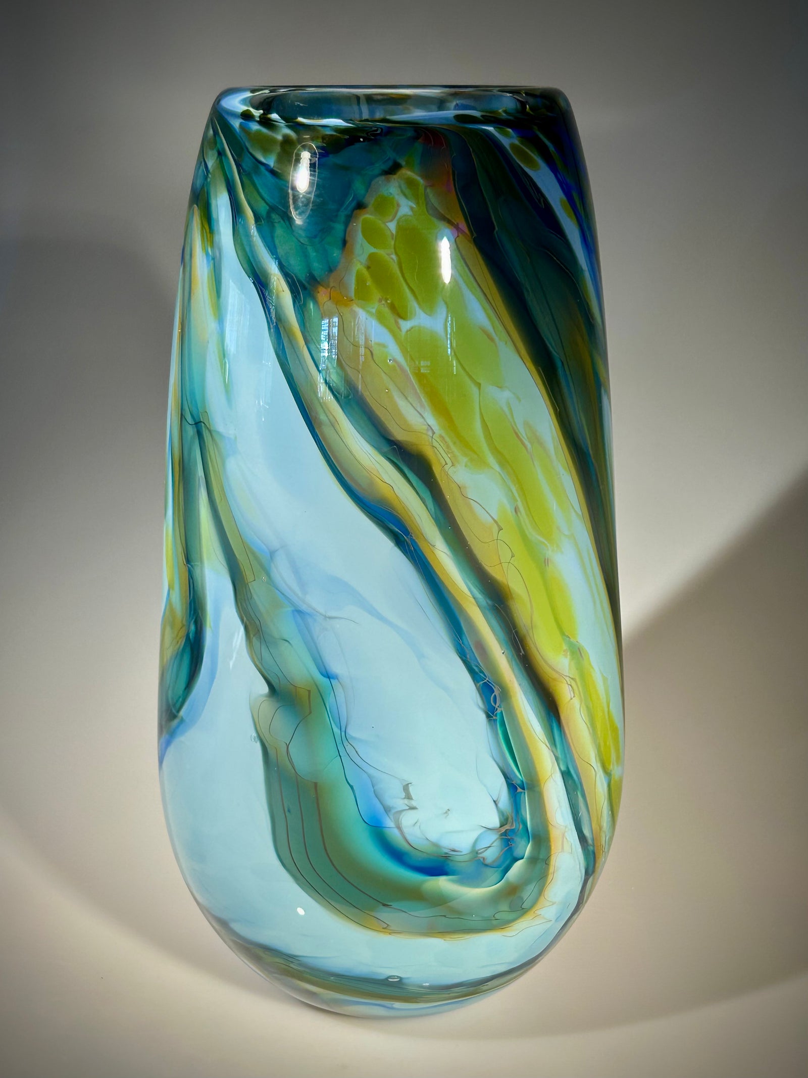 Blues and Gold Vase