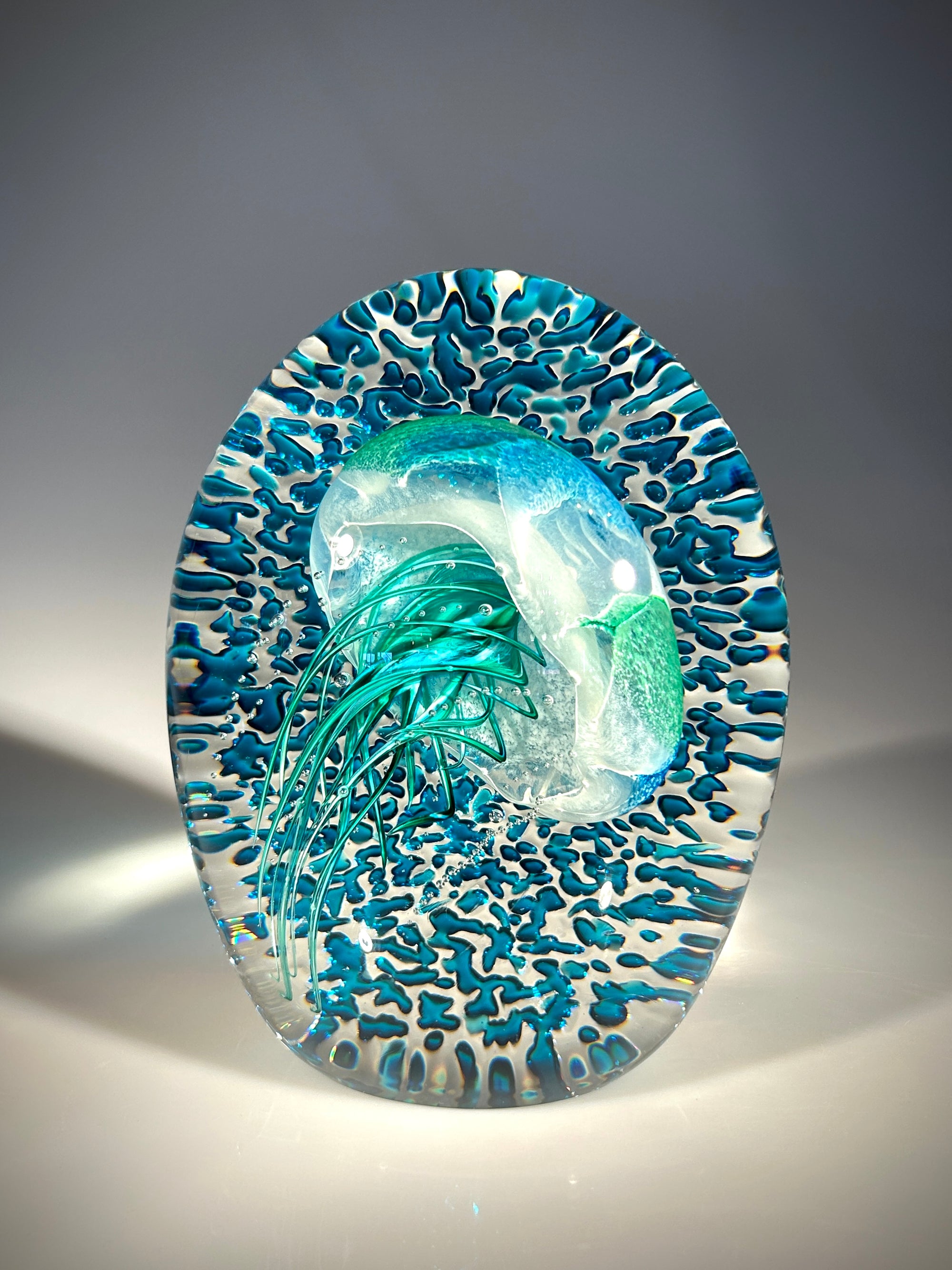 Blue/Green Sideways Jellyfish