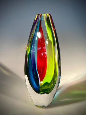 Rainbow Jewel Vase