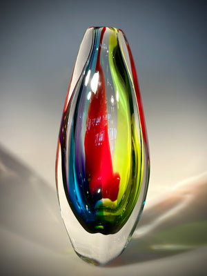 Rainbow Jewel Vase