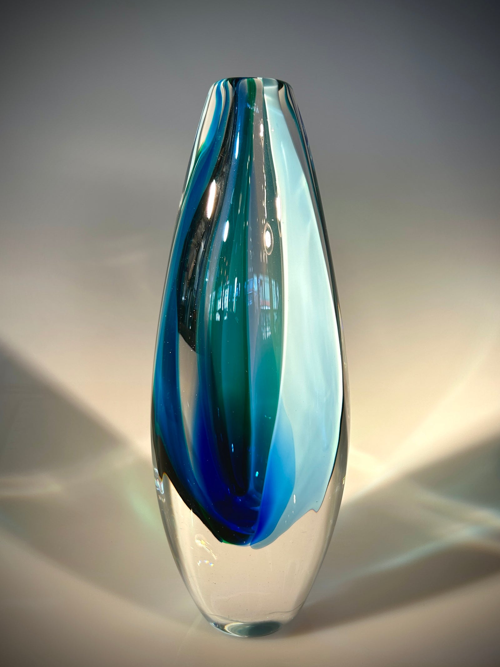 Blue/Green Jewel Vase