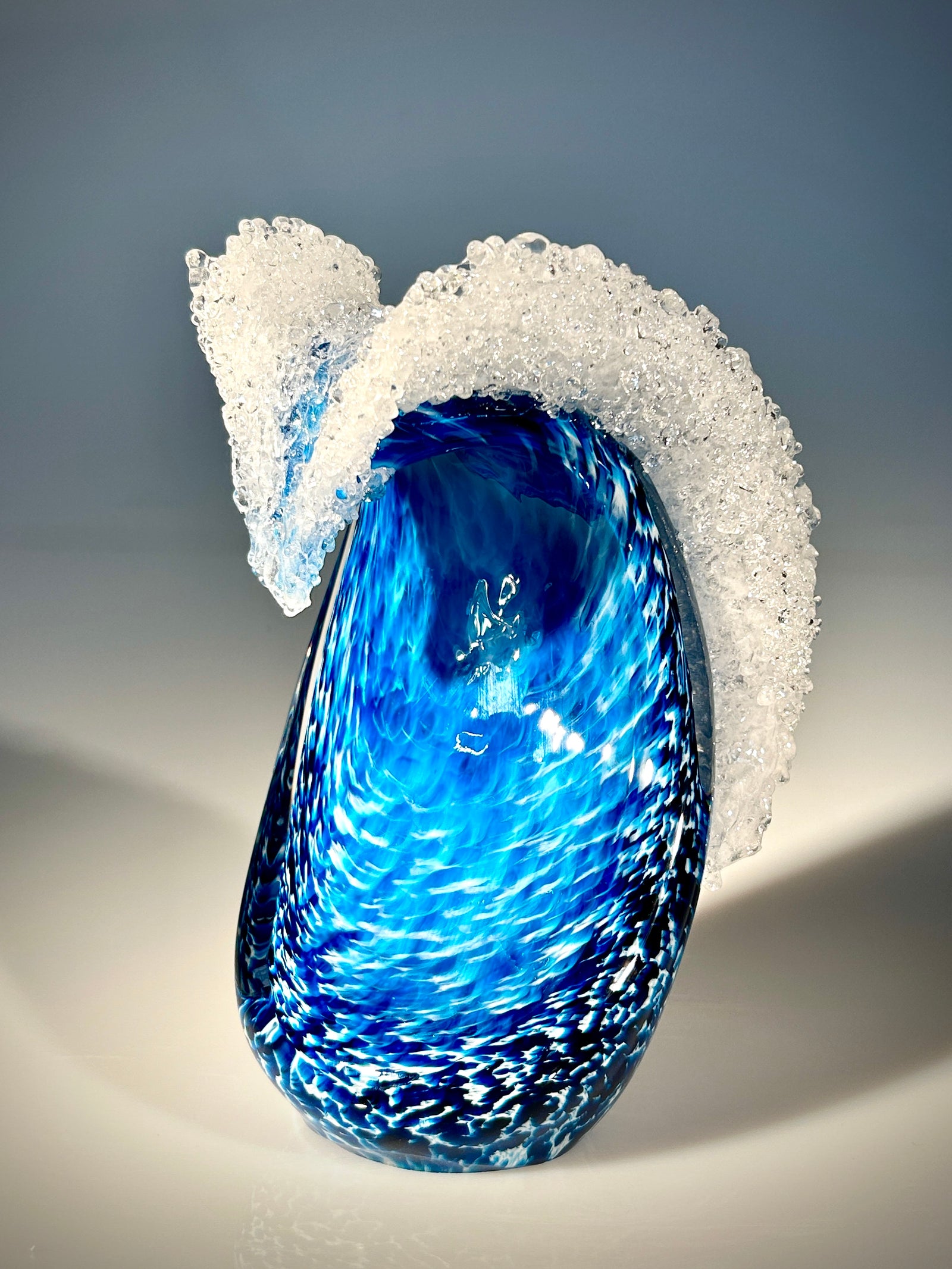 Deep Blue Cresting Wave