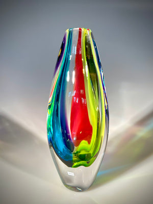 Rainbow Jewel Vase