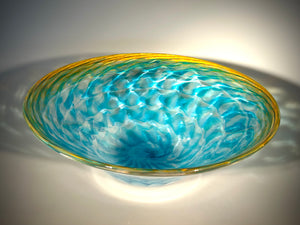 Blue/Gold Optic Bowl
