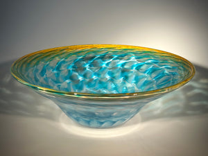 Blue/Gold Optic Bowl