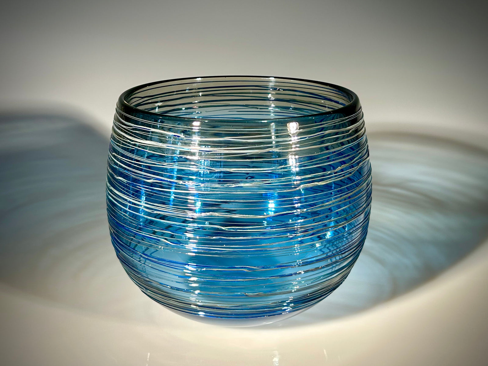 Blue/Grey Threaded Bowl