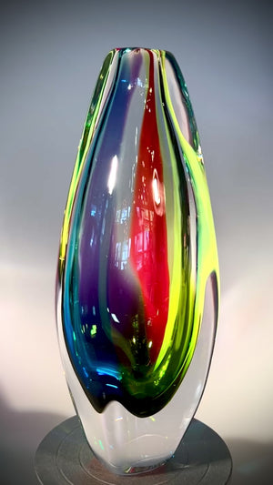 Rainbow Jewel Vase