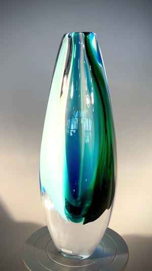 Blue/Green Jewel Vase