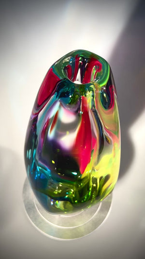 Rainbow Jewel Vase