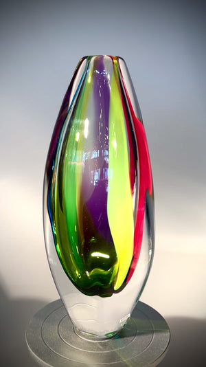 Rainbow Jewel Vase