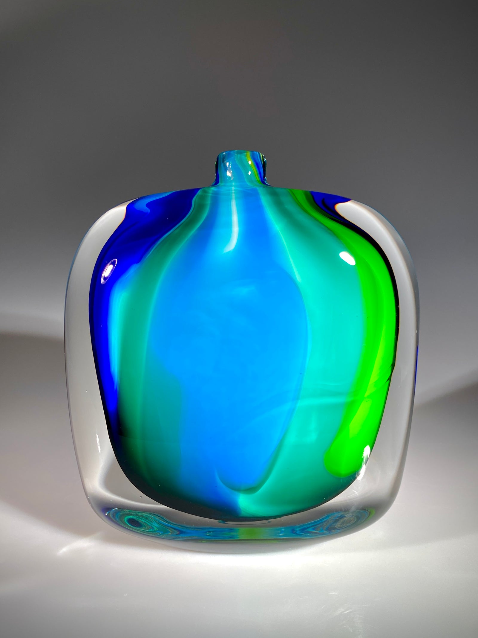 Blue/Lime Remedy Vase