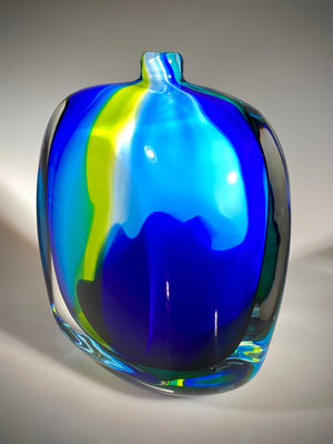 Blue/Lime Remedy Vase