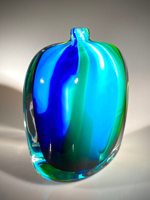 Blue/Lime Remedy Vase