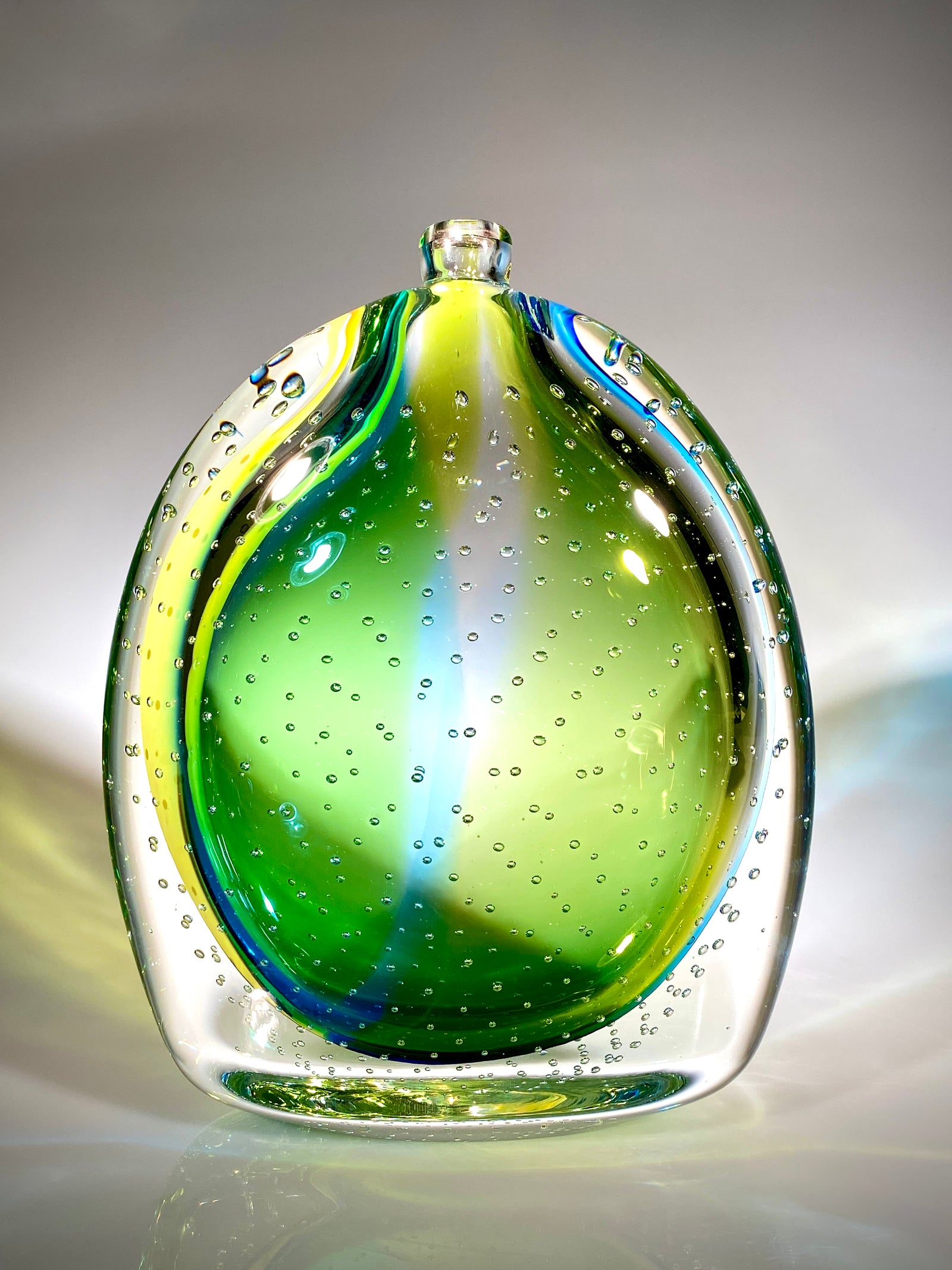 Lime/Blue Fizzy Remedy Vase