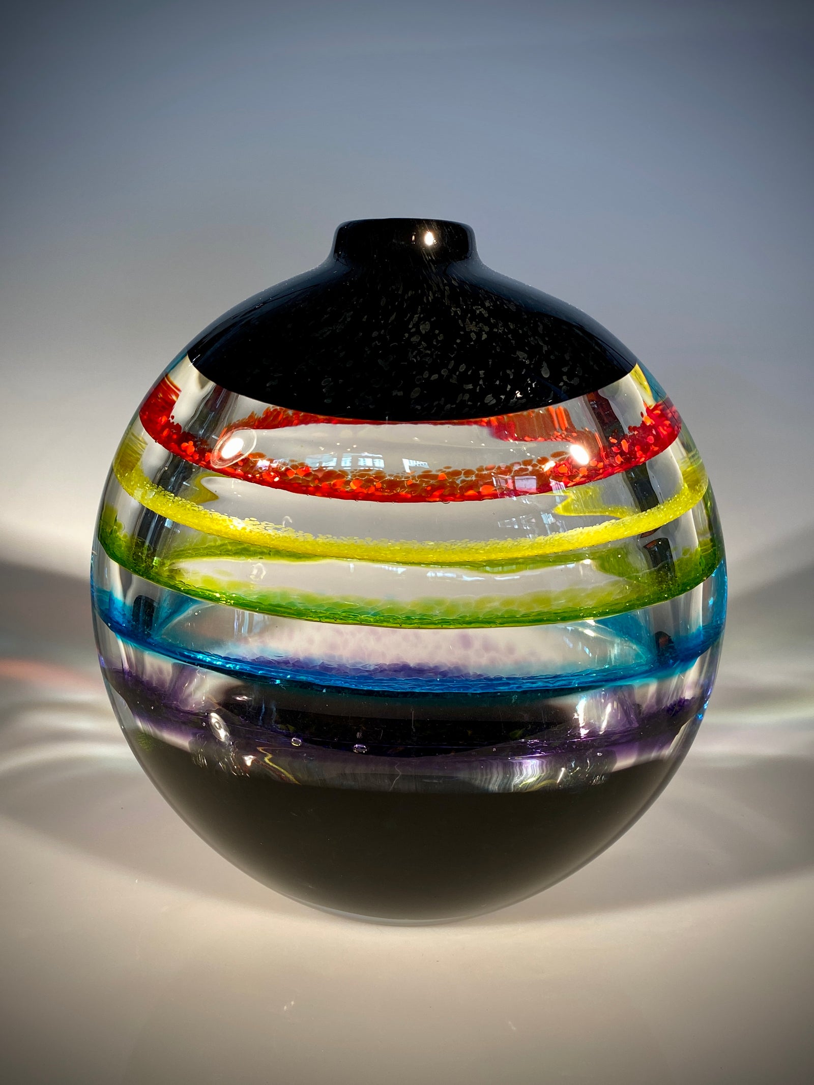 Black Rainbow Vase
