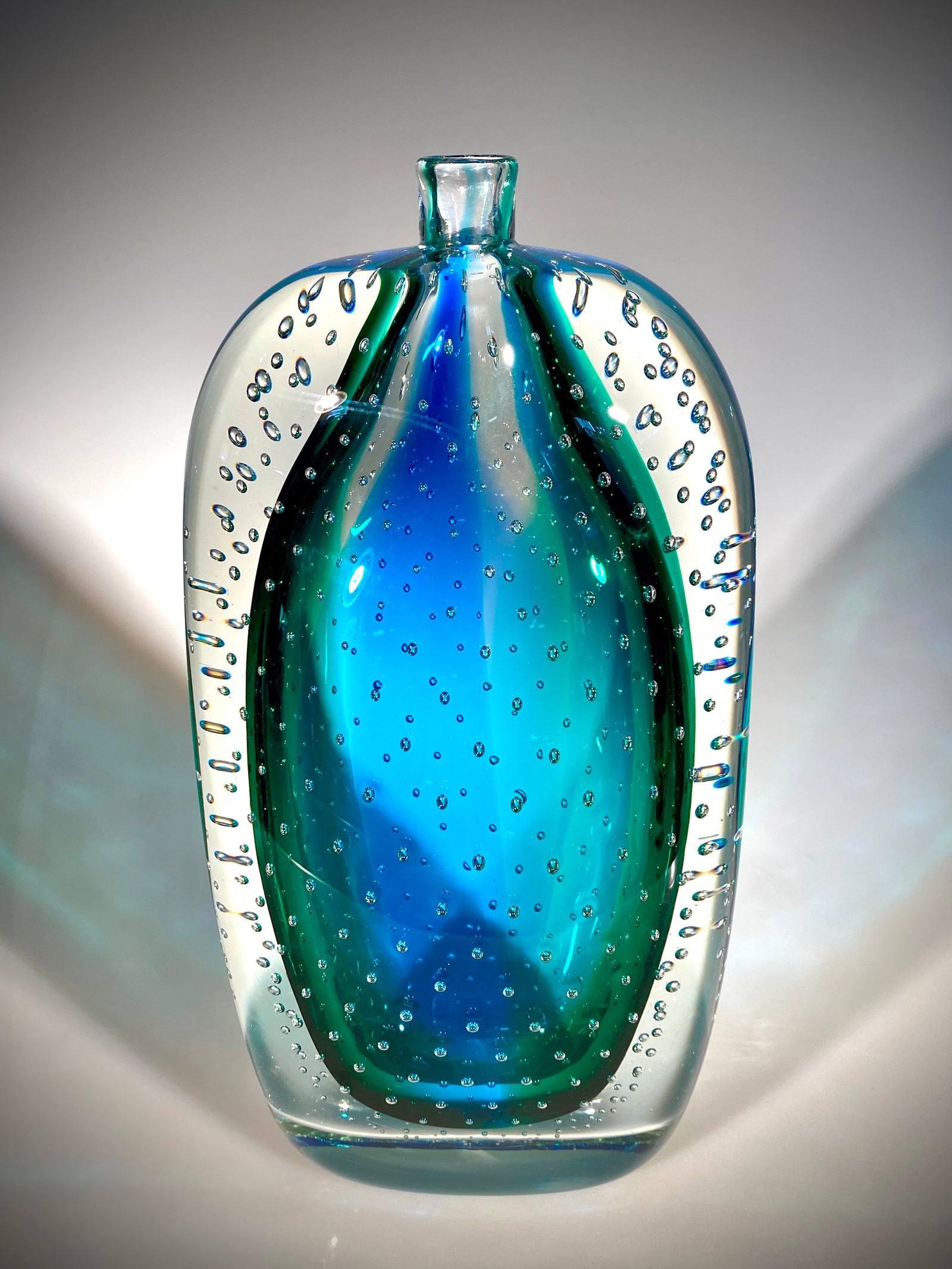 Blue/Green Bubble Bottle