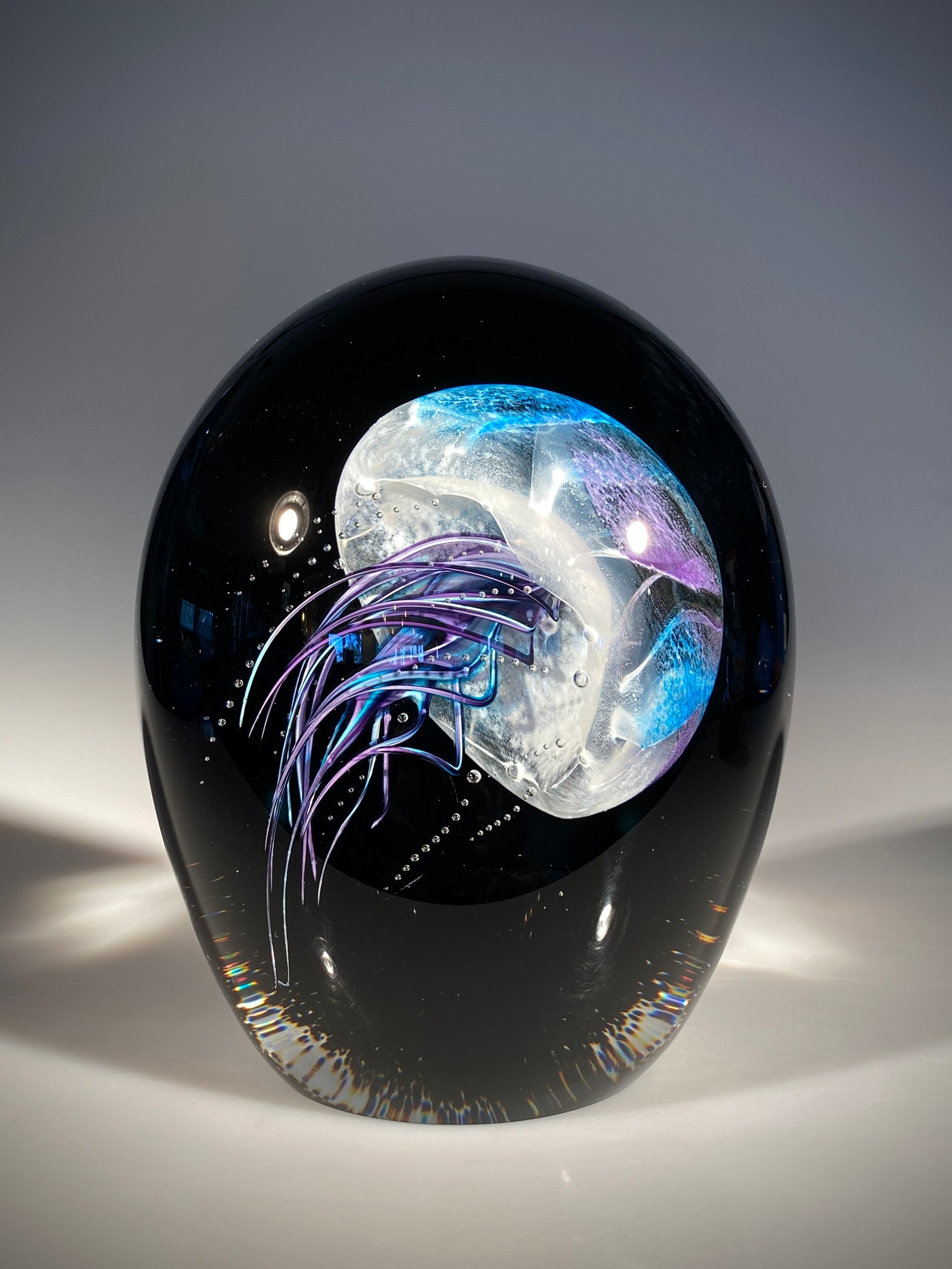 Blue/Amethyst Sideways Midnight Jellyfish
