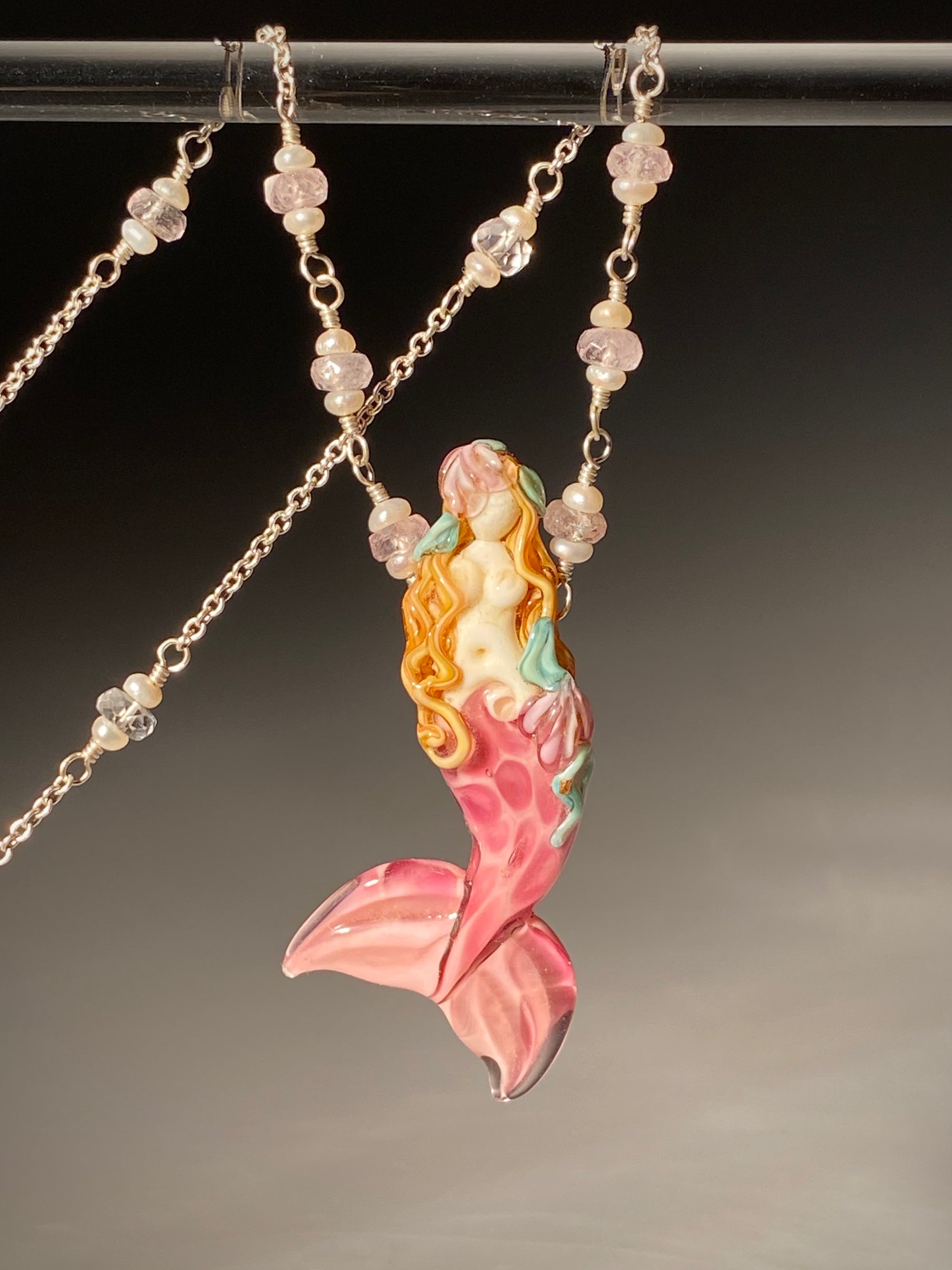Mermaid on Sterling Silver with Jewels