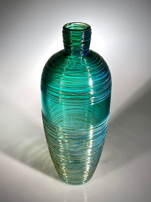 Tourmaline Threaded Bottle Vase
