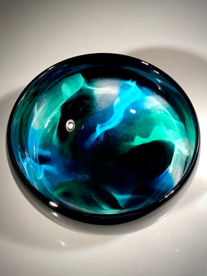 Black and Turquoise Bowl