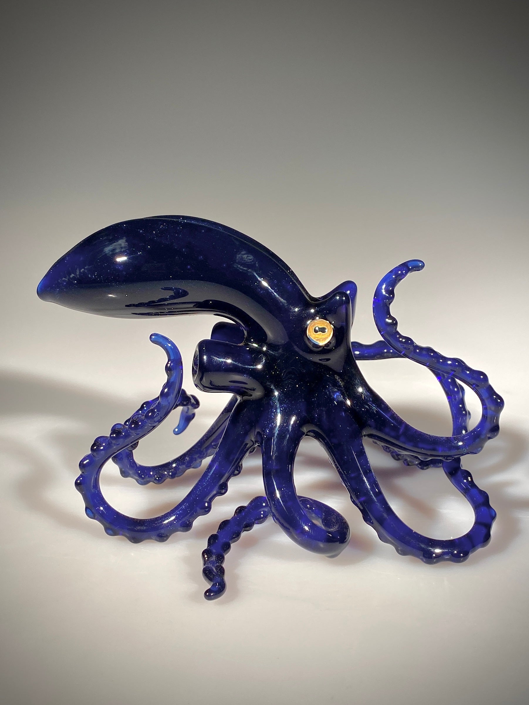 Midnight Blue Octopus - Hot Island Glass (Maui, Hawaii)
