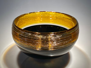 Black and Gold Threaded Bowl