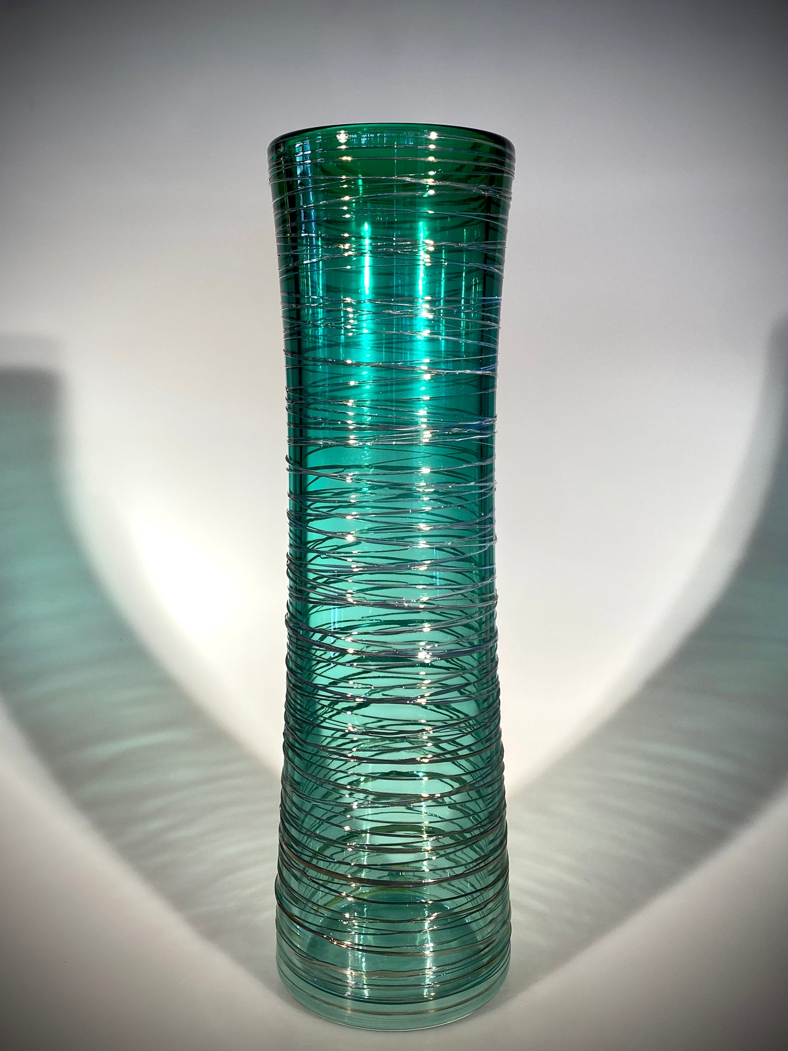 Tourmaline Threaded Vase