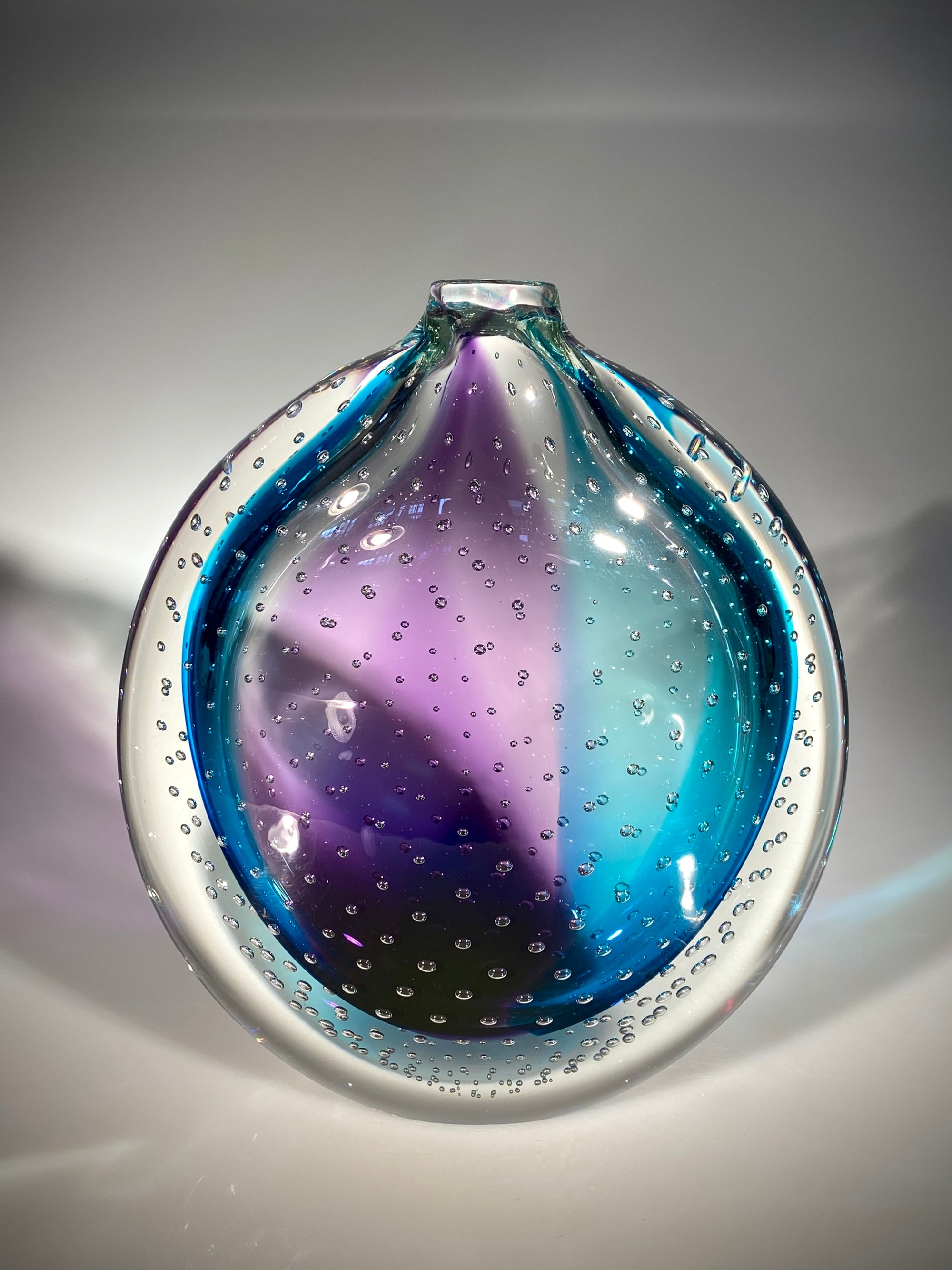 Blue Amethyst Bubble Vase