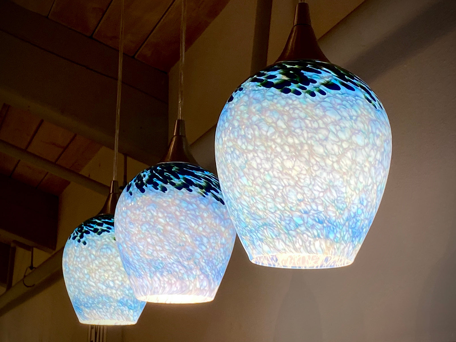 Medium Sky Blue Pendant Shade