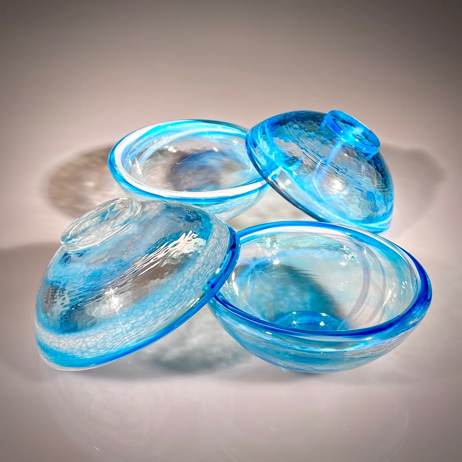 Set of Four Aqua Da Kine Bowls